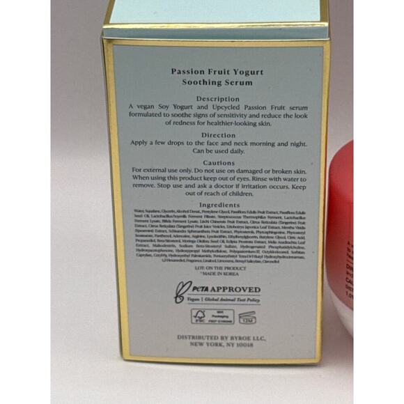 BYROE Passion Fruit Yogurt‎ Soothing Serum BNIB - Picture 9 of 10